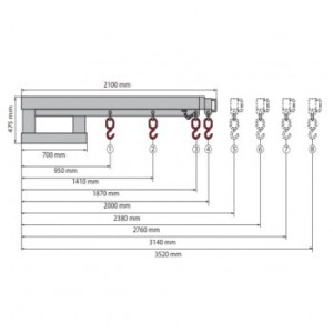 Potences extensibles galvanisées