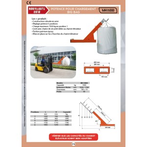 Potence pour chargement big bag
