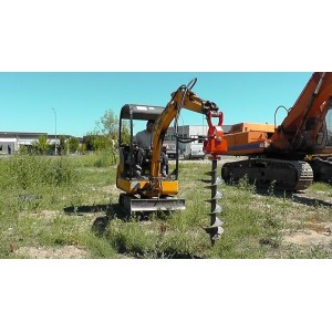 Tarière pour mini pelle jusqu'a 2T