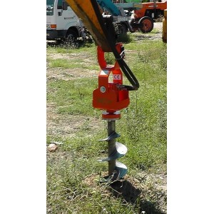 Tarière pour mini pelle jusqu'a 2T