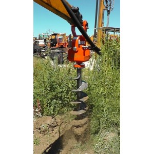 Tarière pour mini pelle jusqu'a 2T