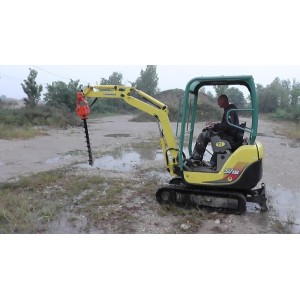 Tarière pour mini pelle jusqu'a 2T