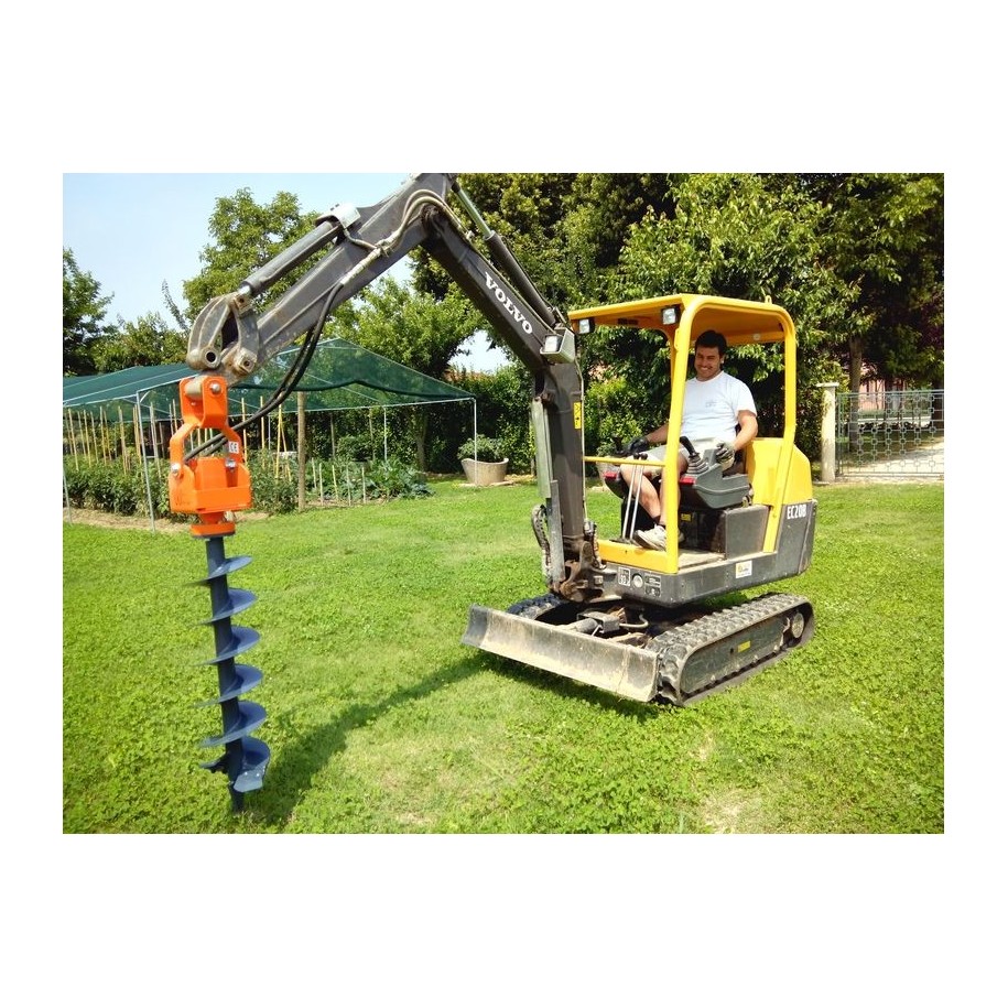 Tarière pour mini pelle jusqu'a 2T