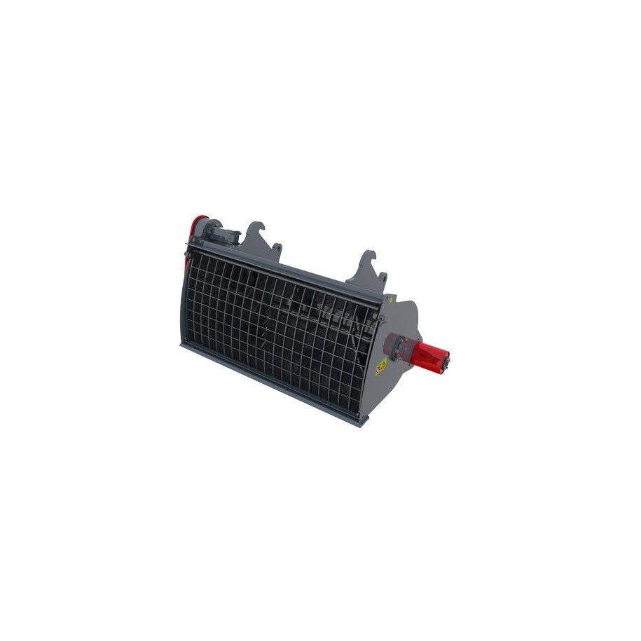 Godet malaxeur 200 L pour mini pelle - Vidage latéral