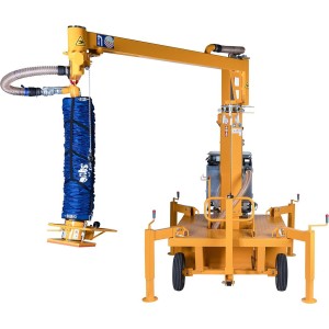 Machine pose dalles par aspiration
